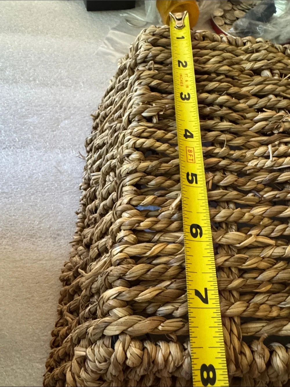 Natural Seagrass Woven Storage Basket - Neutral